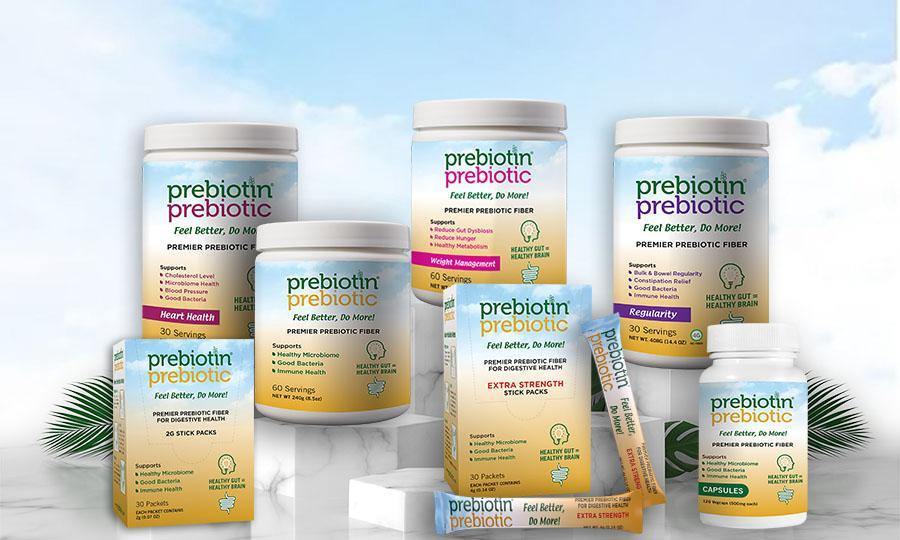 a photo of the Prebiotin collection of products